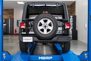 MBRP T304 2.5in Single Rear Exit Cat Back Exhaust: Jeep Wrangler 2018-2024