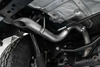 MBRP 2.5in Axle Back Muffler Bypass Pipe: Jeep Wrangler 2018-2024