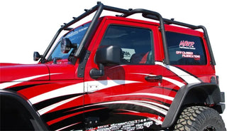 MBRP Black Coated Front Roof Rack Extension: Jeep Wrangler 2007-2010