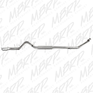 MBRP ARMOR PRO Turbo-Back Exhaust SS 4" Single Side Exit (REAR): Dodge Ram 2500/3500 98-02 5.9L Cummins