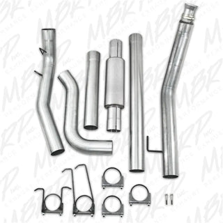 MBRP ARMOR LITE Turbo-Back Exhaust Aluminized 4" Single Side Exit (REAR): Dodge Ram 2500/3500 98-02 5.9L Cummins
