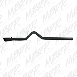 MBRP Black Coated Filter Back Single Side Exhaust System: Dodge Ram 2500 / Ram 3500 2007-2012