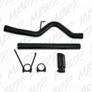 MBRP Black Coated Filter Back Single Side Exhaust System: Dodge Ram 2500 / Ram 3500 2007-2012