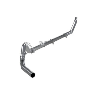 MBRP ARMOR PLUS Race Profile Single Side Exit 4" Turbo-Back Exhaust Muffler Delete (REAR): Dodge Ram 2500/3500 1998-2002 5.9L Cummins