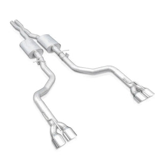 Stainless Works Legend Catback Exhaust Quad 4" Tips (REAR): 15-23 Dodge Challenger R/T Scat Pack 6.4L / SRT 392 / Hellcat 6.2L