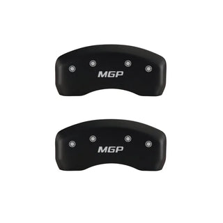 MGP Caliper Covers (FRONT AND REAR): Ram 2500 / 3500 (11-18) w/ Yellow Finish, Black Characters, MOPAR Logo