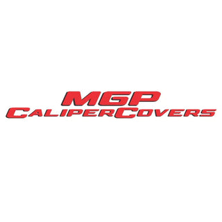 MGP Caliper Covers (FRONT AND REAR): Ram 2500 / 3500 2021 - 2024 w/ Red Finish, MGP Logo
