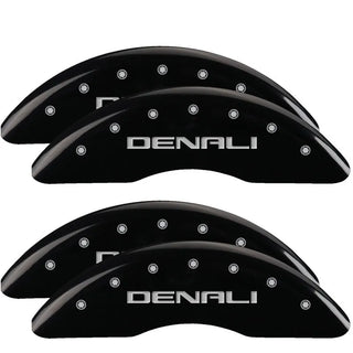 MGP Caliper Covers (FRONT AND REAR): Chrysler 300 (2011-2023) w/ Black Finish, Silver Characters, MOPAR Logo