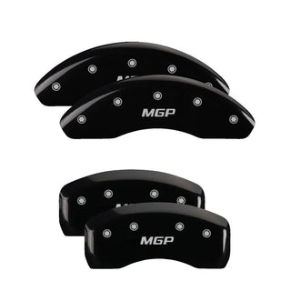 MGP Caliper Covers (FRONT AND REAR): Chrysler 300 2005 - 2014 w/ Yellow Finish, Black Characters, SRT-8 Logo