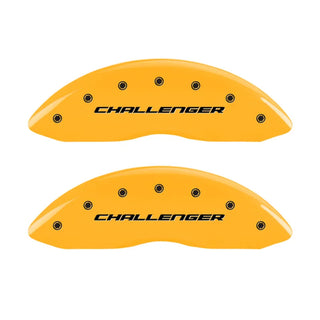 MGP Caliper Covers (REAR): Fits Dodge Challenger / Charger / Magnum (05-10) - Yellow