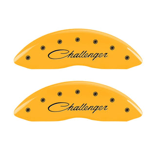 MGP Caliper Covers (F&R): Dodge Challenger / Charger / Magnum (05-10) w/ Yellow - Black