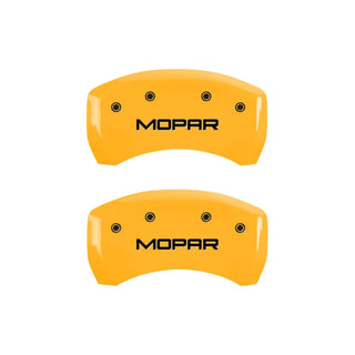MGP Caliper Covers (FRONT AND REAR): Chrysler 300 (2005-2014) w/ Black Finish, Silver Characters, MGP Logo
