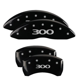 MGP Caliper Covers (FRONT AND REAR): Chrysler 300 (2005-10) w/ Yellow Finish, Black Characters, MOPAR Logo