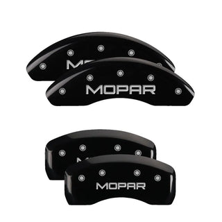 MGP Caliper Covers (FRONT AND REAR): Chrysler 300 (05-10) w/ Yellow Finish, Black Characters, MGP Logo