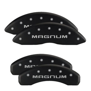 MGP Caliper Covers (FRONT AND REAR): Dodge Neon (03-05) w/ Yellow Finish, Black Characters, SRT-4 Logo