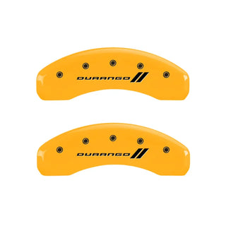MGP Caliper Covers (F&R): Dodge Durango / Ram 1500 / Ram 1500 Van (02-06) w/ Yellow - Black DURANGO
