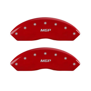 MGP Caliper Covers (F&R): Dodge Durango / Ram 1500 / Ram 1500 Van (02-06) w/ Yellow - Black