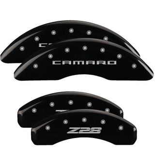 MGP Caliper Covers (FRONT AND REAR): Dodge Viper (2001-2002) w/ Yellow Finish, Black Characters, MGP Logo