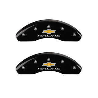 MGP Caliper Covers (FRONT AND REAR): Dodge Viper (2001-2002) w/ Yellow Finish, Black Characters, VIPER Logo, SNAKE Logo