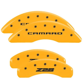MGP Caliper Covers (FRONT AND REAR): Dodge Viper (2001-2002) w/ Red Finish, Silver Characters, MOPAR Logo