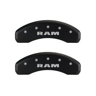 MGP Caliper Covers (F&R): Fits Dodge Durango / Ram (98-26) w/ SS Clips - Red