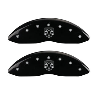 MGP Black RAMHEAD Caliper Covers (F&R): Dodge Durango / Ram 1500 (02-06)