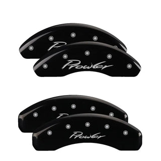 MGP Caliper Covers (FRONT AND REAR): Chrysler 300 (2005-2010) w/ Yellow Finish, Black Characters, 300 Logo