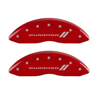 MGP Caliper Covers (F&R): Dodge Durango / Ram 1500 / Ram 1500 Van (02-06) w/ Durango Red - Silver