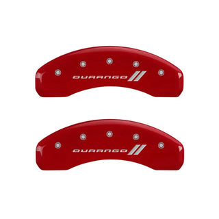 MGP Caliper Covers (F&R): Dodge Durango / Ram 1500 / Ram 1500 Van (02-06) w/ Durango Red - Silver