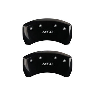 MGP Caliper Covers (F&R): Dodge Challenger / Charger / Magnum (05-10) w/ Black - Silver MGP Logo