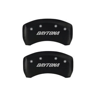 MGP Red Caliper Covers Daytona Logo (F&R): Dodge Charger Daytona 2006-2009 5.7L HEMI