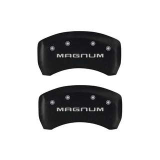 MGP Caliper Covers Magnum Logo Red (F&R): Dodge Magnum R/T 2006-2008 5.7L HEMI