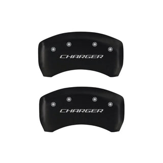 MGP Red BLOCK/CHARGER Caliper Covers (F&R): Dodge Magnum / Charger / Challenger (05-10)