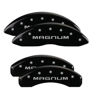 MGP Magnum Logo Caliper Covers (F&R): Dodge Challenger / Charger / Magnum (06-20) - Black