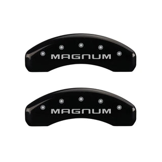 MGP Magnum Logo Caliper Covers (F&R): Dodge Challenger / Charger / Magnum (06-20) - Black