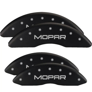 MGP Caliper Covers (F&R): Fits Dodge Challenger / Charger / Magnum (06-20) - Red/Silver