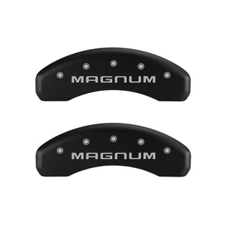 MGP Caliper Covers (F&R): Fits Dodge Challenger / Charger / Magnum (06-20) - Red/Silver