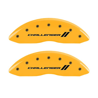 MGP Caliper Covers (F&R): Fits Dodge Challenger / Charger / Magnum (06-20) - Yellow/Black