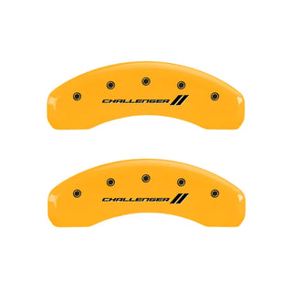 MGP Caliper Covers (F&R): Fits Dodge Challenger / Charger / Magnum (06-20) - Yellow/Black