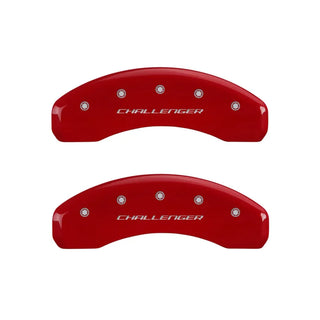 MGP Caliper Covers (F&R): Dodge Challenger / Charger / Magnum (06-20) w/ Yellow - Black Block Logo