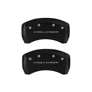 MGP Red Caliper Covers Block Logo (F&R): Dodge Challenger R/T 2009-2010 5.7L HEMI