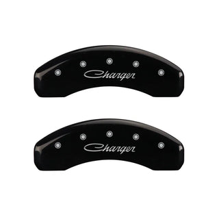MGP Caliper Covers (F&R): Fits Dodge Challenger / Charger / Magnum (06-20) - Black