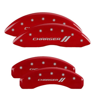 MGP Caliper Covers (F&R): Fits Dodge Challenger / Charger / Magnum (06-23) - Red