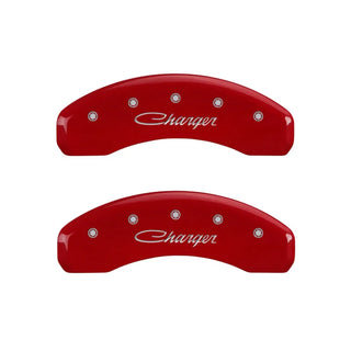MGP Caliper Covers (F&R): Fits Dodge Challenger / Charger / Magnum (06-23) - Red