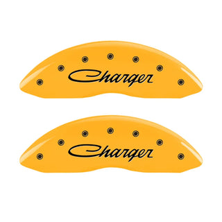 MGP Caliper Covers (F&R): Fits Dodge Challenger / Charger / Magnum (05-23) - Yellow