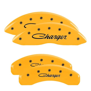 MGP Caliper Covers (F&R): Fits Dodge Challenger / Charger / Magnum (05-23) - Yellow