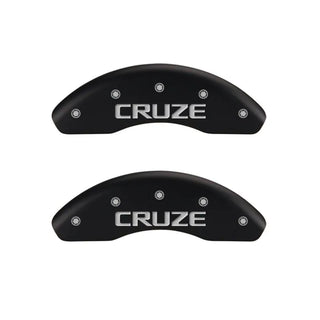 MGP Dual Piston Caliper Covers Block Logo (F&R): 11-23 Charger 3.6L & 5.7L HEMI Black
