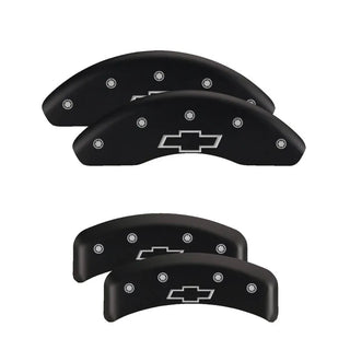 MGP Dual Piston Caliper Covers Black w/ Charger Cursive Logo (F&R): 11-23 Charger 3.6L & 5.7L HEMI