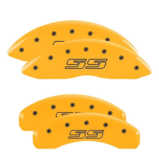 MGP Dual Piston Caliper Covers Block Logo Black (F&R): Dodge Challenger R/T 2009-2023 5.7L HEMI