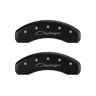 MGP Caliper Covers (F&R): Dodge Challenger / Charger / Magnum (06-23) w/ Red - Silver Logo